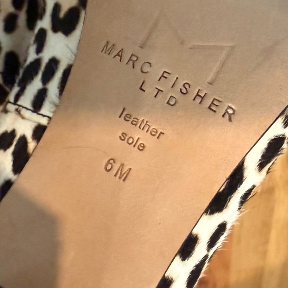 NEW Marc Fisher Zala Leopard Pointed Toe Block Heel Pumps | Size 6 | NWOT - Picture 7 of 8